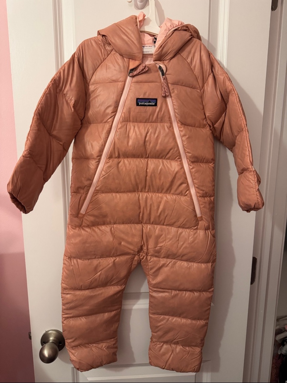 Patagonia Infant Hi-Loft Down Sweater™ Bunting in Moment Pink